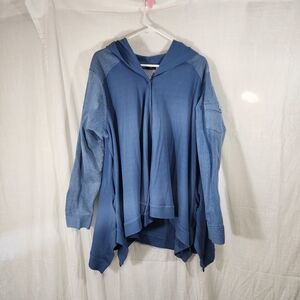 DG2 by Diane Gilman Blue Hooded Cape